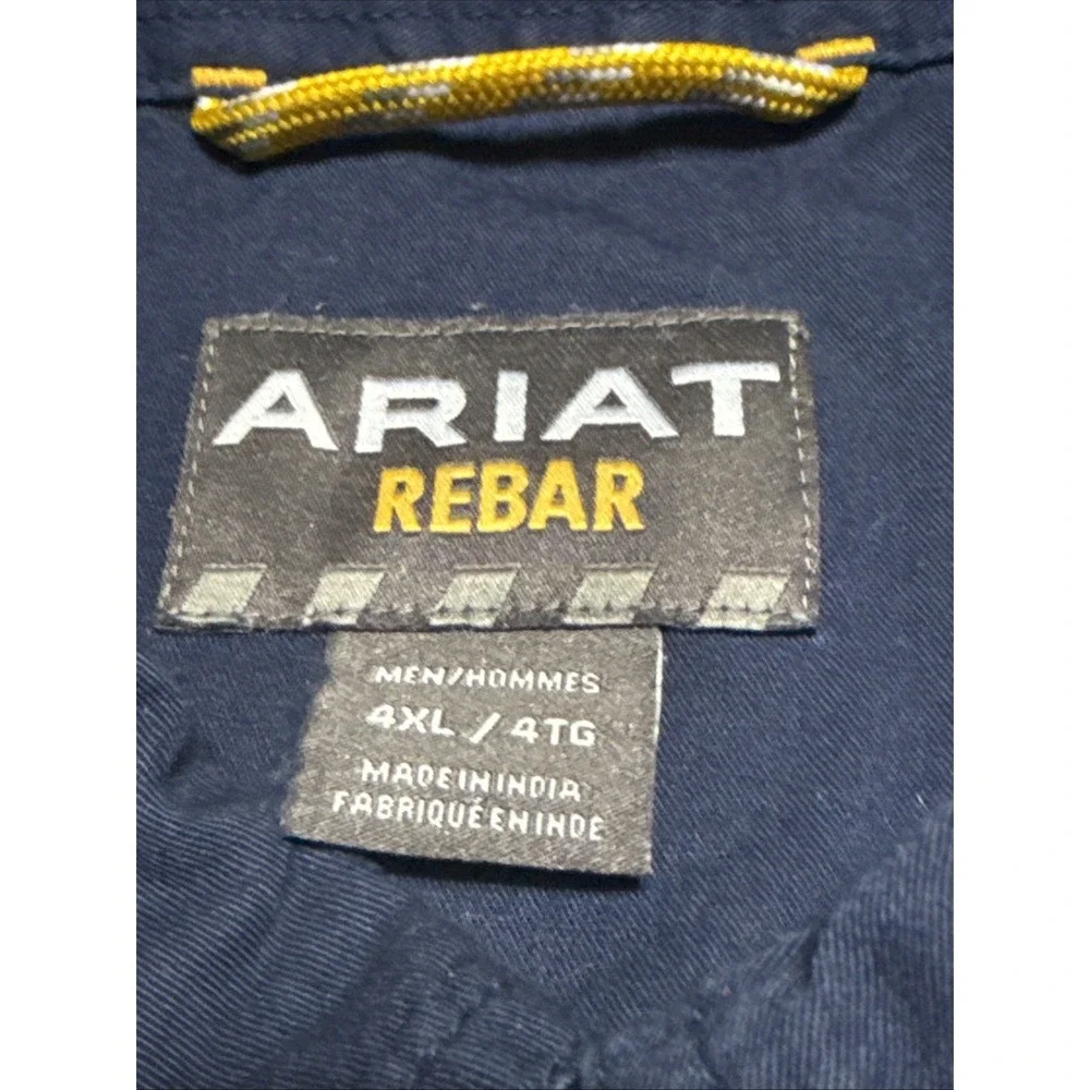 Ariat Rebar Men's Navy SS Shirt 4XL‎